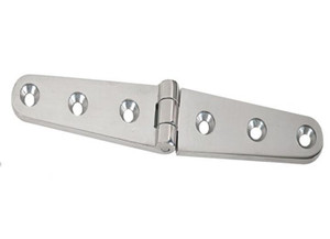 Whitecap - Pkgd Cp Brass Strap Hinge 6in - S-0605C