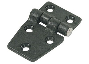 Whitecap - Pkgd Black Nylon Shortsided Door Hinge 2 1/4inx1 3/8in - S-3032C