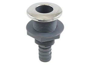 Whitecap - 316 S.s./plastic 3/4in Thruhull W/barb - S-3801C