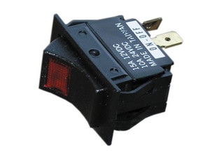 Whitecap - Pkgd Black Rocker Switch (mom On/off) - S-8050C