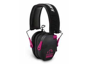 Walker's - Razor Slim Electronic Muff  Black W/pink Accent - GWP-RSEM-PNK