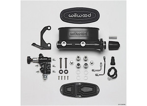 Wilwood - Hv Tandem M/c Kit W/ Bracket & Prop Valve1in Boreblack - 261-13269-BK