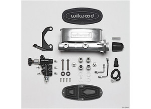Wilwood - Hv Tandem M/c Kit W/ Bracket & Prop Valve1in Boreball Burnished - 261-13269-P