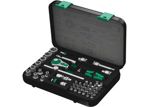 Wera Tools - 8100 Sa 4 Zyklop Speed Ratchet Set 1/4in Drive Imperial 41 Pcs - 5003535001