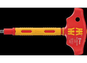 Wera Tools - 410 I Vde A Ra Vdeinsulated Thandle Adapter Screwdriver For 1/4in Sockets - 5005121001