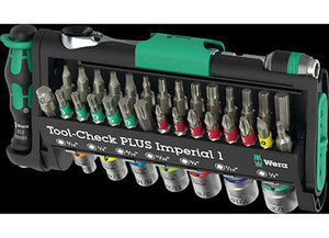 Wera Tools - Toolcheck Plus Imperial 1 Tool Set 39 Pcs - 5049060001