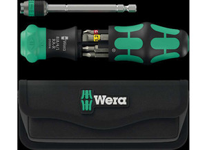Wera Tools - Kraftform Kompakt 26 Rar W/ Ratchet Functionality & Pouch 6 Pcs - 5051516001