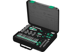 Wera Tools - 8100 Sa/sc 2 Zyklop Speed Ratchet Set 1/4in Drive And 1/2in Drive Metric 43 P - 5160785001