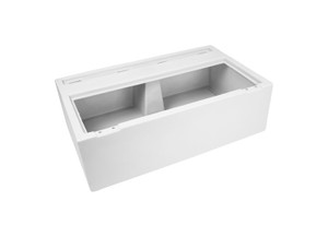 Wise - Wise 8wd1001b Deluxe Series 37in Bench Seat Base  White - 8WD100-1B-204