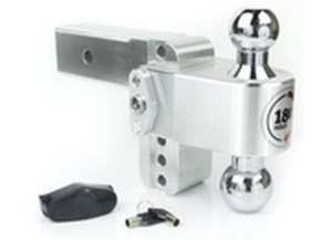 Weigh Safe - 180 Turnover Ball 4 Drop Hitch W/ 2.5 Shank & Chrome Plated  2 & 25/16 Ball W/w503 - CTB4-2.5