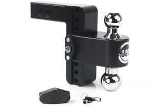 Weigh Safe - Turnover Ball  6in Drop Hitch W/ 2in Shank (8k/10k Gtwr)w/cerakote - CTB6-2-CER-BLA