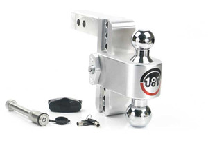 Weigh Safe - 180 Turnover Ball 6 Drop Hitch W/ 2 Shank & Chrome Plated  2 & 25/16 Ball W/w503 Keyed Alike - CTB6-2-KA