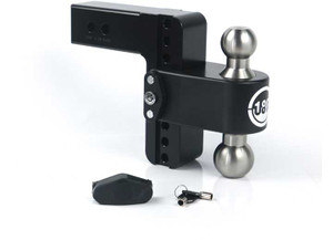 Weigh Safe - Turnover Ball  6in Drop Hitch W/ 2.5in Shank (8k/14.5k Gtwr)w/cerakote - LTB6-2.5-CER-BLA