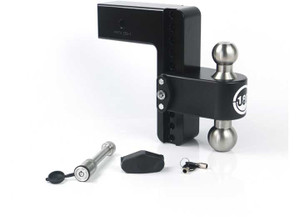 Weigh Safe - Turnover Ball  8in Drop Hitch W/ 3in Shank (8k/21k Gtwr)w/cerakote - LTB8-3-KA-CER-BLA