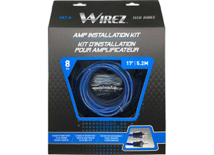 Wirez Inc - 8 Gauge Amplifier Installation Kit - AKT-8