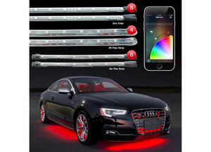 XK Glow - 8x24 Tube + 6x10 Strip + 4x36 Stripmillion Color  Smartphone Cntrlledundercar - KS-CAR-PRO