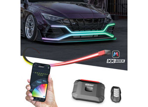 XK Glow - Xkmax 2x80in Rgb Addressable Flexible Body Panel Gap Strip App Control Kit - MX-BG-ADV
