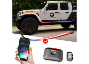 XK Glow - Xkmax Rgb Addressable Accent Light Strip Kit For Jeep - MX-BG-JP-ADV