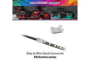 XK Glow - 4pin Quick Connector Strip To Wire; Xkchrome - XK-4P-CNT-SW