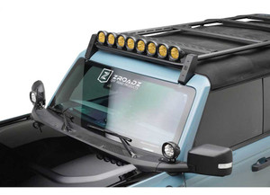 Zroadz - 2323 Bronco 4in Led Amber Pod Light Light Set Cast Aluminum Black - Z3090WRDA-KIT8