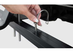 Access Bed Covers - Rockstar Hitch Mounted Mud Flaps Matte Black - D200001