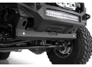 Addictive Desert - 18c Wrangler/20c Gladiator Aluminum Sway Bar Skid Plate In Hammer Black - AC96100801NA