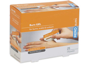 Aero Healthcare - Aeroburn Burn Gel Packet 0.9g 25 Pack White/orange - AB0925