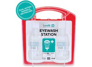 Aero Healthcare - Neutraflush Emergency Eyewash Station Red Translucent Red - AK75EWN