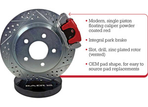 Baer Brake Systems - 11.6in Clsc Brake Sys Rr Red 10/12 Gm - 4302565R