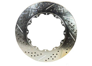 Baer Brake Systems - Rotor Rings 14inx1.150in 12x8.50in Right Slotted/drilled Zin - 6920222