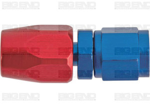 Big End Performance - Red/blue Straight Swivel Aluminum Hose End 4an - 12400