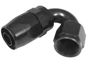 Big End Performance - Black 150 Degree Swivel Aluminum Hose End 16an - 14504