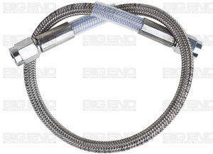 Big End Performance - 3an To 18in Straight To Straight Stainless Steel Brake Line - 21018
