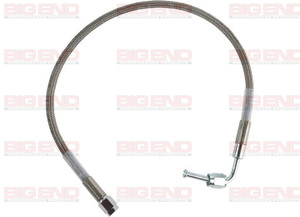 Big End Performance - 3an To 18in Straight To 90 Degrees Stainless Steel Brake Line - 21118