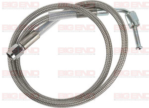 Big End Performance - 3an To 30in Straight To 90 Degrees Stainless Steel Brake Line - 21130