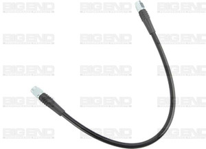 Big End Performance - #3 Brake Line 12in Dot Stainless Steel Braid Red Cover - 21612