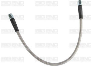 Big End Performance - #3 Brake Line 12in Dot Stainless Steel Braid Clear Cover - 21912