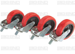 Big End Performance - Engine Cradle Wheels Heavy Duty Urethane Set Of 4 - 40040