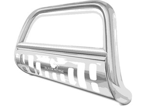 Blackhorse Off Road - 22c Tundra Bull Bar W Skid Plate Stainless Steel - BB98911-SP