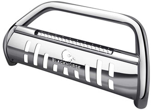 Blackhorse Off Road - 0714 Cadillac Escalade Beacon Bull Bar W Skid Plate Stainless Steel - BE-GMTAS