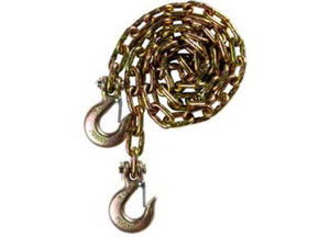 Bulletproof Hitches - Bulletproof Medium Duty 5/16in Safety Chainsgold Chromatepair - MDCHAINS