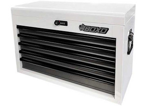 Boxo Tools - 26in 5drawer Portable Steel Tool Box White - ECC26501L-W