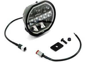 DV8 Offroad - 7 Halo Elite Round Light W/ Accent Halo Black - BE7RW108W-H