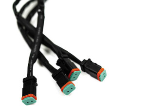DV8 Offroad - 4way 14 Dtp Plug Harness Black - UNWH-02