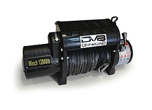DV8 Offroad - 12000 Lb Winch Black W/synthetic Line And Wireless Remote - WB12SR