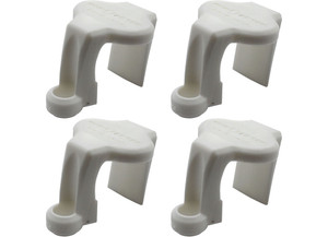 Extreme Max - Boattector Pontoon Rail Fender Hanger/adjuster White(pack Of 4) - 3005.5064