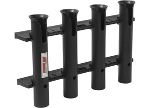 Extreme Max - Wallmount Poly Fishing Rod Holder 4rod Black - 3005.5641
