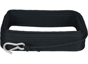 Extreme Max - Boattector Solid Braid Mfp Anchor Line With Snap Hook 3/8in X 100ft Black - 3006.2036