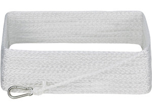 Extreme Max - Boattector Hollow Braid Mfp Anchor Line With Snap Hook 1/4in X 50ft White - 3006.2063