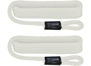 Extreme Max - Boattector Solid Braid Mfp Fender Line 3/8in X 5ft White(value Pack Of 2) - 3006.215